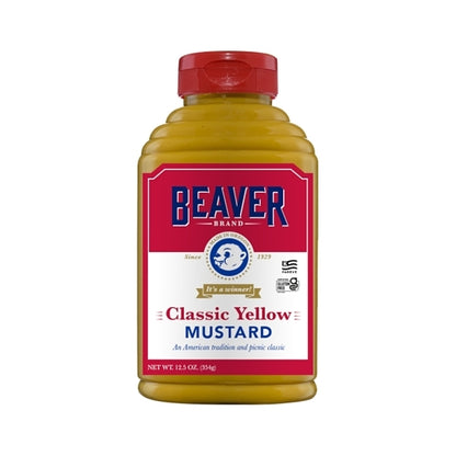 Beaver American Picnic Mustard Bottle, 6 x 12.5 oz Case - DOT product image 7