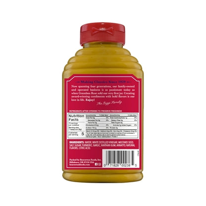 Beaver American Picnic Mustard Bottle, 6 x 12.5 oz Case - DOT product image 4