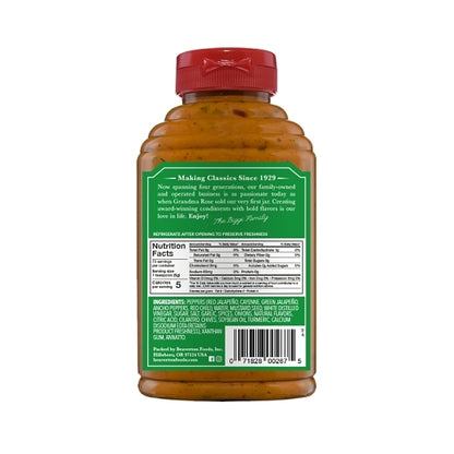 Beaver Jalapeno Mustard Bottle, 6 x 13 oz Case - DOT product image 5