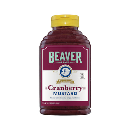 Beaver Cranberry Mustard Bottle, 6 x 13 oz Case - DOT product image 3