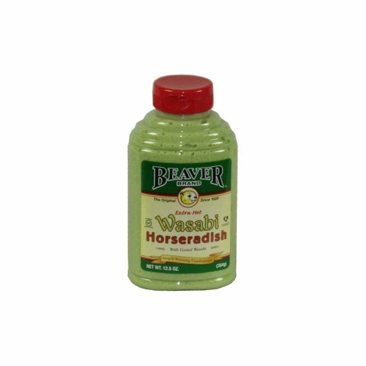 Beaver Wasabi Horseradish Bottle, 6 x 12.5 oz Case - Condiments & Sauces