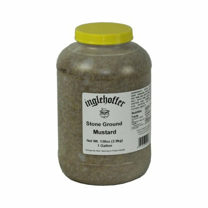 Inglehoffer Stone Ground Mustard Bulk, 4 x 144 oz Case - Condiments & Sauces