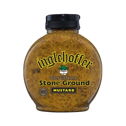Inglehoffer Stone Ground Mustard Bottle, 6 x 10 oz Case - DOT product image 4
