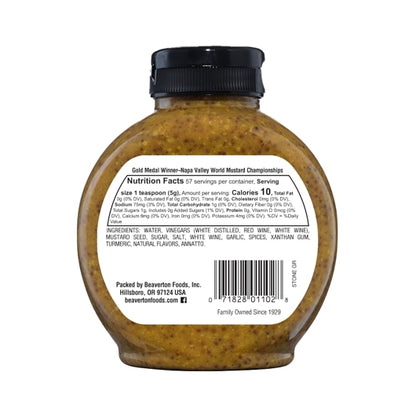 Inglehoffer Stone Ground Mustard Bottle, 6 x 10 oz Case - Condiments & Sauces