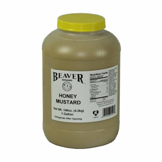 Beaver Honey Mustard Bulk, 4 x 9.25 lb Case - Condiments & Sauces