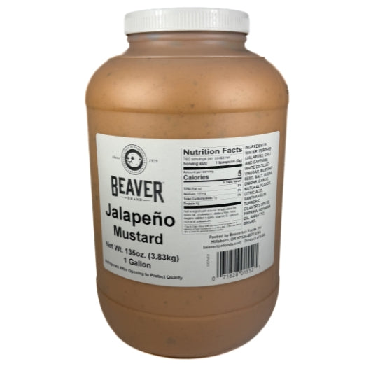Beaver Brand Jalapeno Mustard Bulk, 4 x 144 oz Case - Condiments & Sauces - image 2