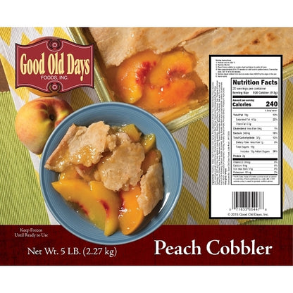 Good Old Days Peach Cobbler, 2 x 5 lb Case - DOT product image 7