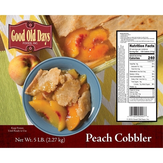Good Old Days Peach Cobbler, 2 x 5 lb Case - DOT product image 8