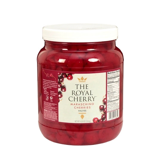 Royal Willamette Cherry Large Half Cherry, 6 x 0.5 GA Case - Fruit & Sides