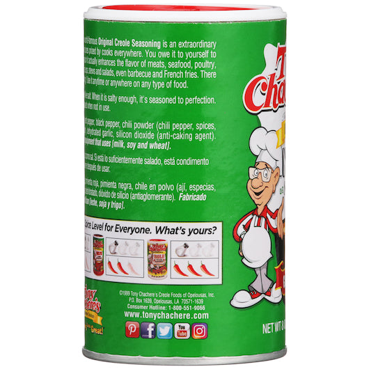 Tony Chachere's Original Creole Seasoning, 12 x 8 oz Case - DOT product image 2