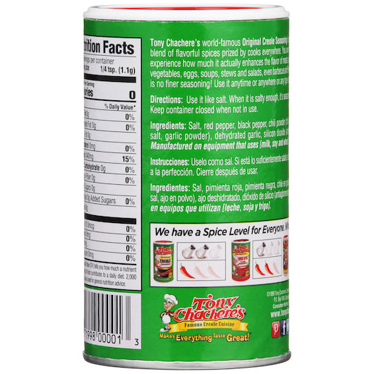 Tony Chachere's Original Creole Seasoning, 12 x 8 oz Case - DOT product image 6