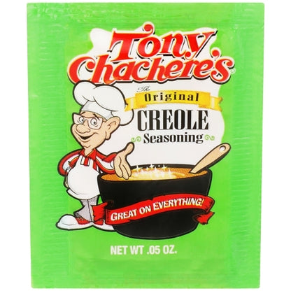 Tony Chachere Original Creole Seasoning, 1000 x 0.05 oz Case - Spices Seasonings