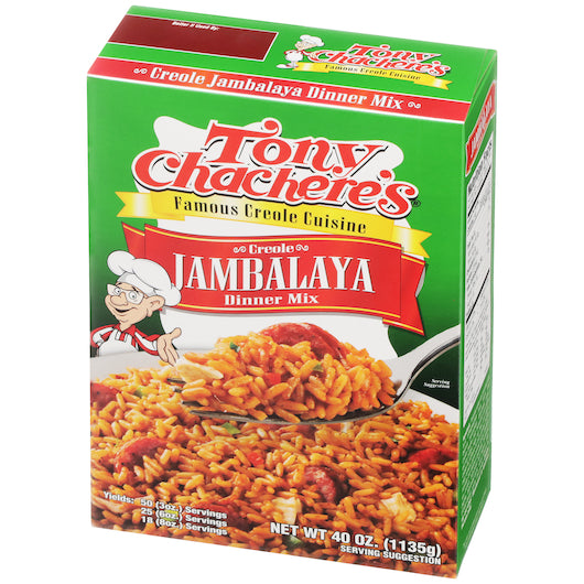 Tony Chacheres Creole Jambalaya Mix, 8 x 40 oz Case - DOT product image 2
