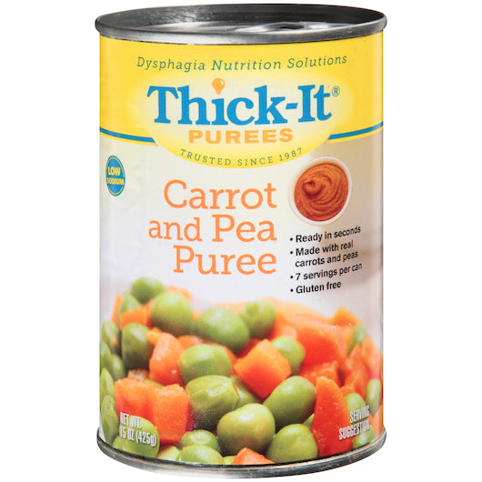 Thick-It Heat And Serve Carrot & Pea Puree, 12 x 15 oz Case - Thickened Beverages