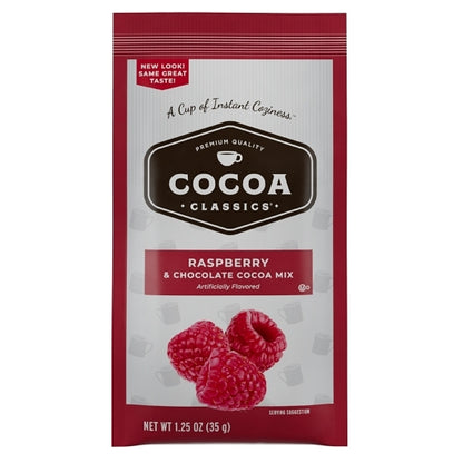 Cocoa Classics Raspberry And Chocolate Cocoa Mix, 36 x 1.25 oz Case - Candy & Confections