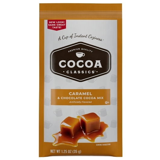 Cocoa Classics Caramel And Chocolate Cocoa Mix, 36 x 1.25 oz Case - Candy & Confections