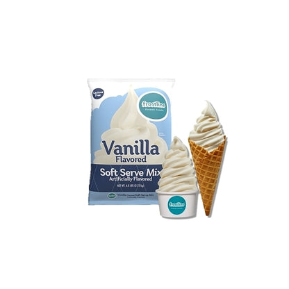 ICE CREAM MIX Lactose Free Vanilla Soft Serve, 6 x 6 lb Case - Bakery & Desserts