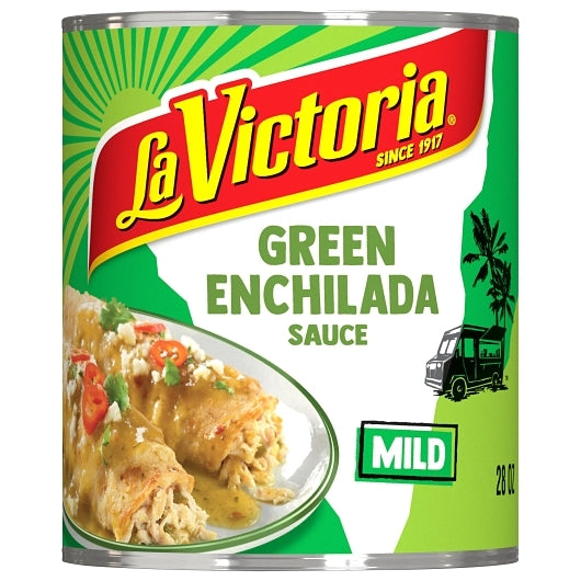 La Victoria Enchilada Green Sauce, 12 x 28 oz Case - GS1 mobile-ready hero image
