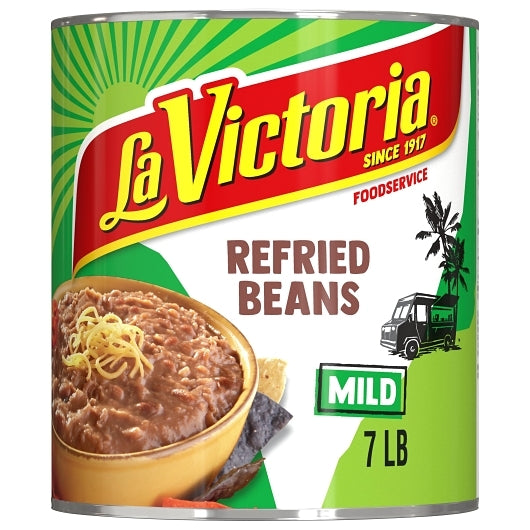 La Victoria Refried Beans, 6 x 112 oz Case - Beans & Legumes