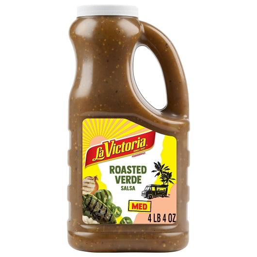 La Victoria Roasted Salsa Verde, 6 x 68 oz Case - Condiments & Sauces