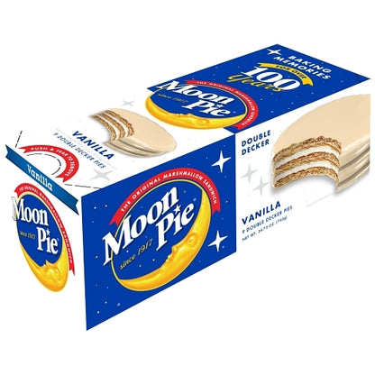 MoonPie Vanilla Double Decker Marshmallow Sandwich, 9 x 9 x 2.75 oz Case - DOT product image 2