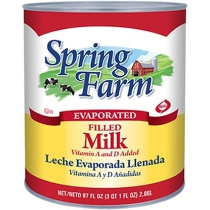 Spring Farm Filled Evaporated Milk Evaporated, 6 x 97 fl oz Case - Health & Personal Care