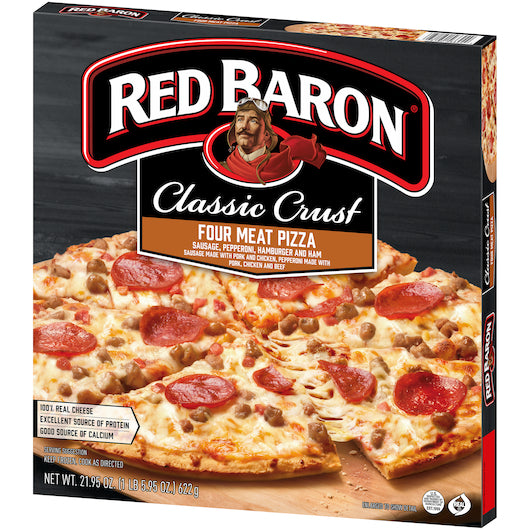 Red Baron PIZZA CLASSIC CRUST 4 MEAT, 16 x 21.95 oz Case - DOT product image 7
