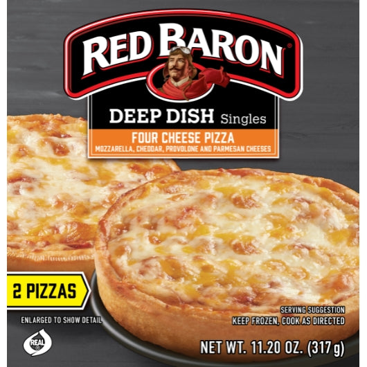 Red Baron Deep Dish 4 Cheese Pizza, 12 x 11.2 oz Case - Prepared Foods - image 2