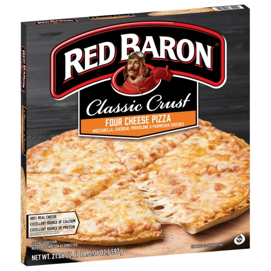 Red Baron PIZZA FOUR CHEESE CLASSIC PIZZA, 16 x 21.06 oz Case - DOT product image 3