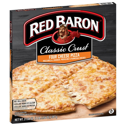 Red Baron PIZZA FOUR CHEESE CLASSIC PIZZA, 16 x 21.06 oz Case - DOT product image 3