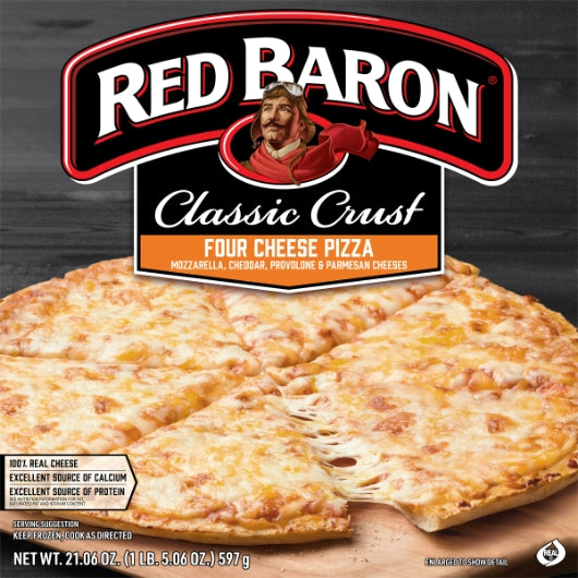 Red Baron PIZZA FOUR CHEESE CLASSIC PIZZA, 16 x 21.06 oz Case - DOT product image 2