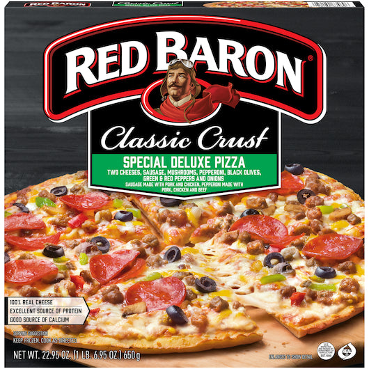 Red Baron Pizza Special Deluxe Classic, 16 x 22.95 oz Case - Prepared Foods