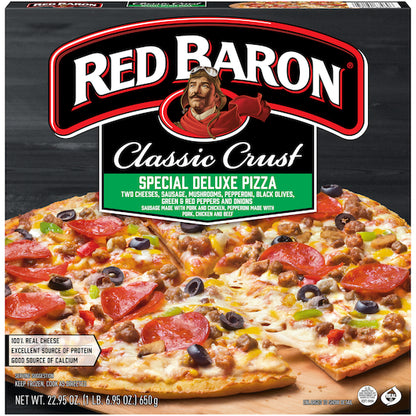 Red Baron Pizza Special Deluxe Classic, 16 x 22.95 oz Case - Prepared Foods