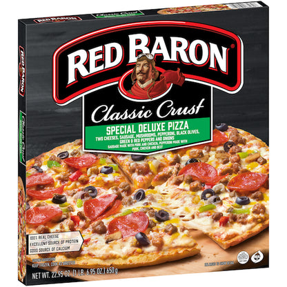 Red Baron PIZZA SPECIAL DELUXE CLASSIC, 16 x 22.95 oz Case - DOT product image 8