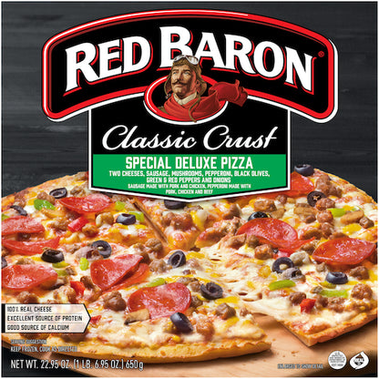 Red Baron PIZZA SPECIAL DELUXE CLASSIC, 16 x 22.95 oz Case - DOT product image 2
