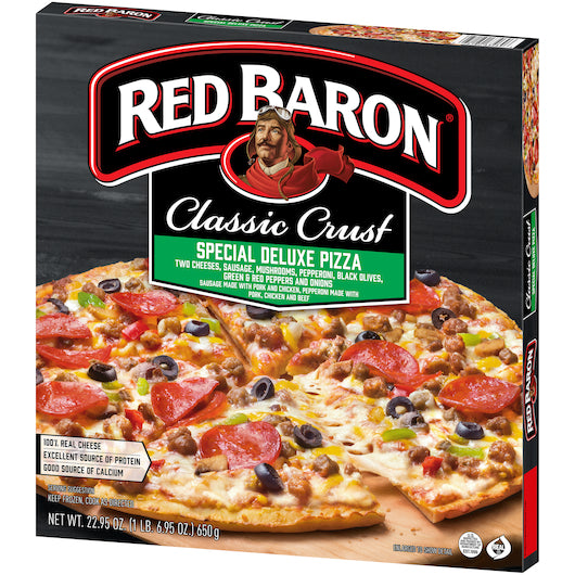 Red Baron PIZZA SPECIAL DELUXE CLASSIC, 16 x 22.95 oz Case - DOT product image 7