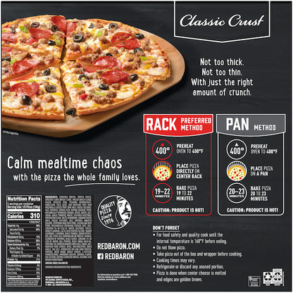 Red Baron PIZZA SPECIAL DELUXE CLASSIC, 16 x 22.95 oz Case - DOT product image 6