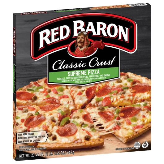Red Baron PIZZA SUPREME CLASSIC PIZZA, 16 x 23.45 oz Case - DOT product image 3
