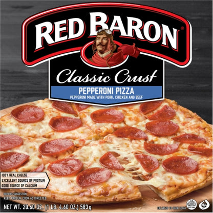 Red Baron Classic Crust Pepperoni Pizza, 16 x 20.6 oz Case - DOT product image 2