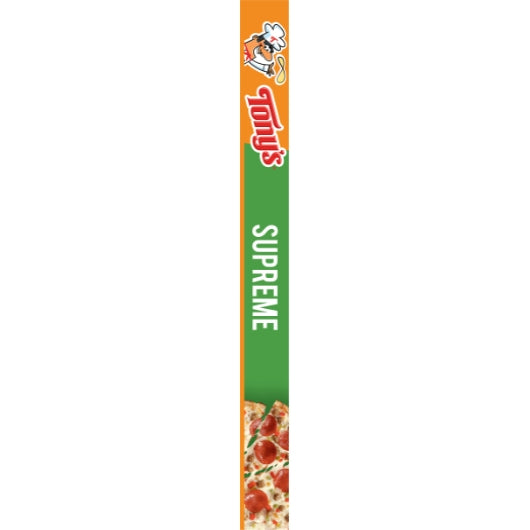 Tonys Pizzeria Style Supreme Pizza, 16 x 20.6 oz Case - Alternate product angle or state
