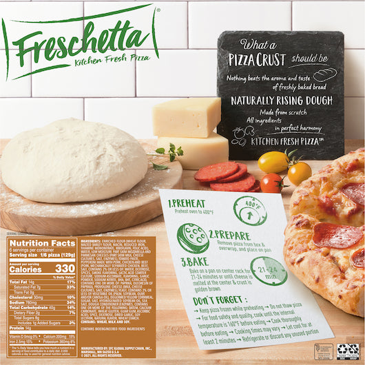 Freschetta NATURALLY RISING CRUST PEPPERONI, 14 x 27.35 oz Case - DOT product image 5