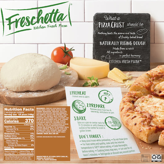 Freschetta NATURALLY RISING CRUST FOUR CHEESE, 14 x 26.11 oz Case - DOT product image 5