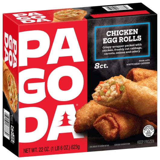 Pagoda CHICKEN EGG ROLL, 8 x 22 oz Case - DOT product image 8