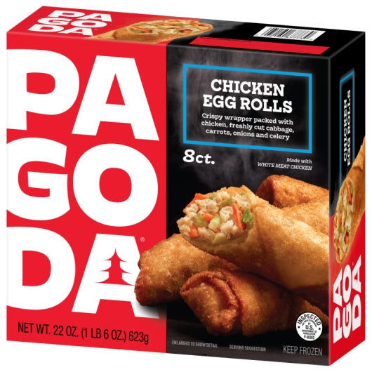 Pagoda CHICKEN EGG ROLL, 8 x 22 oz Case - DOT product image 7