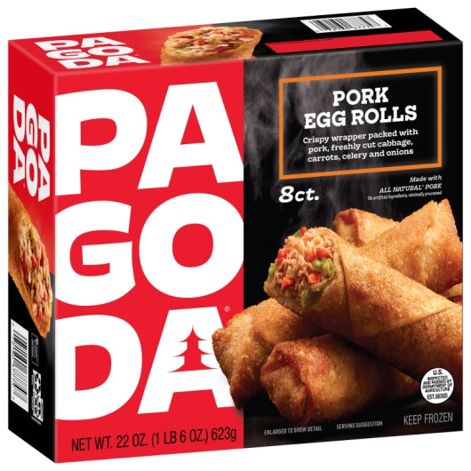 Pagoda PORK EGG ROLLS, 8 x 22 oz Case - DOT product image 7