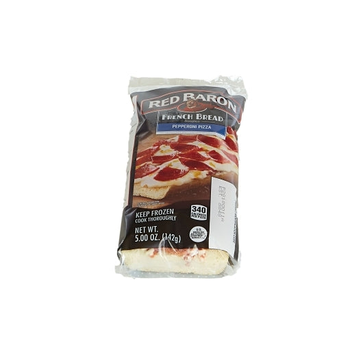 Red Baron FRENCH BREAD PEPPERONI Pizza, 24 x 5 oz Case - Alternate product angle or state