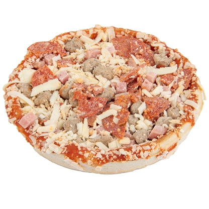 Red Baron 5 Inch Deep Dish Singles Meat Trio Pizza, 12 x 5.44 oz Case - DOT product image 3