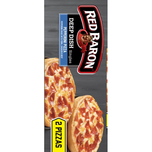 Red Baron Deep Dish Singles PEPPERONI PIZZA, 12 x 11.2 oz Case - DOT product image 4