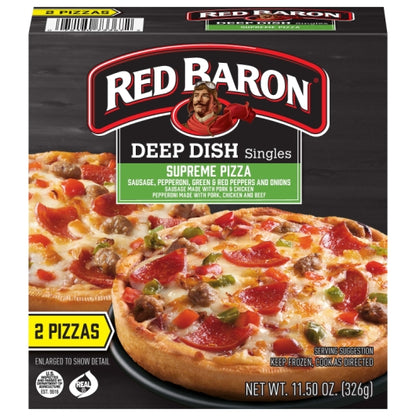 Red Baron Supreme Pizza, 12 x 11.5 oz Case - Prepared Foods