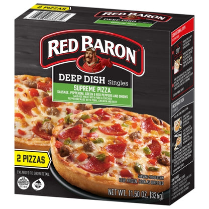 Red Baron SUPREME PIZZA, 12 x 11.5 oz Case - DOT product image 4